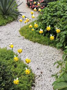 10pcs Bee Shaped Decorative Garden Stake - Multicolor - View 5
