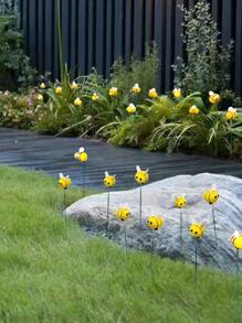 10pcs Bee Shaped Decorative Garden Stake - Multicolor - View 4
