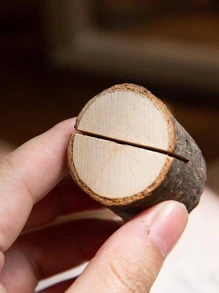 5pcs Wooden Card Holder - Multicolor - View 4