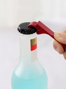 1/6pcs Random Color Aluminum Alloy Beer Bottle Opener