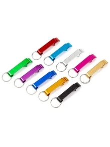 1/6pcs Random Color Aluminum Alloy Beer Bottle Opener