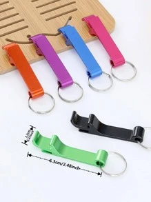 1/6pcs Random Color Aluminum Alloy Beer Bottle Opener