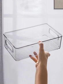1入組透明辦公桌收納盒 - 無色 - 查看 1