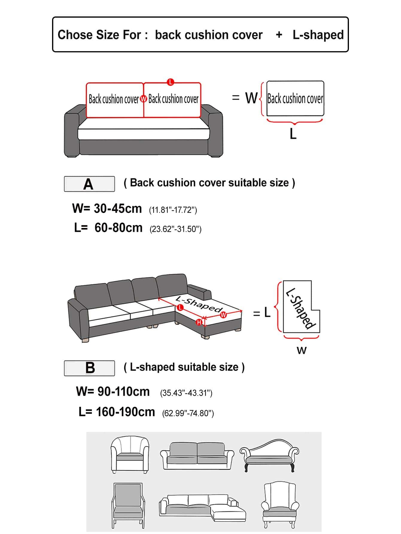 1 pieza jacquard elástico sofá asiento poliéster sofá asiento polvo para en forma de L sofá o sofá - Beis - Ver 3