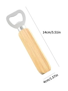 4pcs Wooden Beer Opener,Bottle Opener,Beer,Can Opener - Beige - View 7