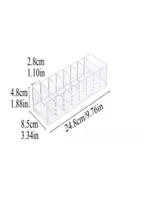 1入組透明多格化妝盒 - 無色 - 查看 5