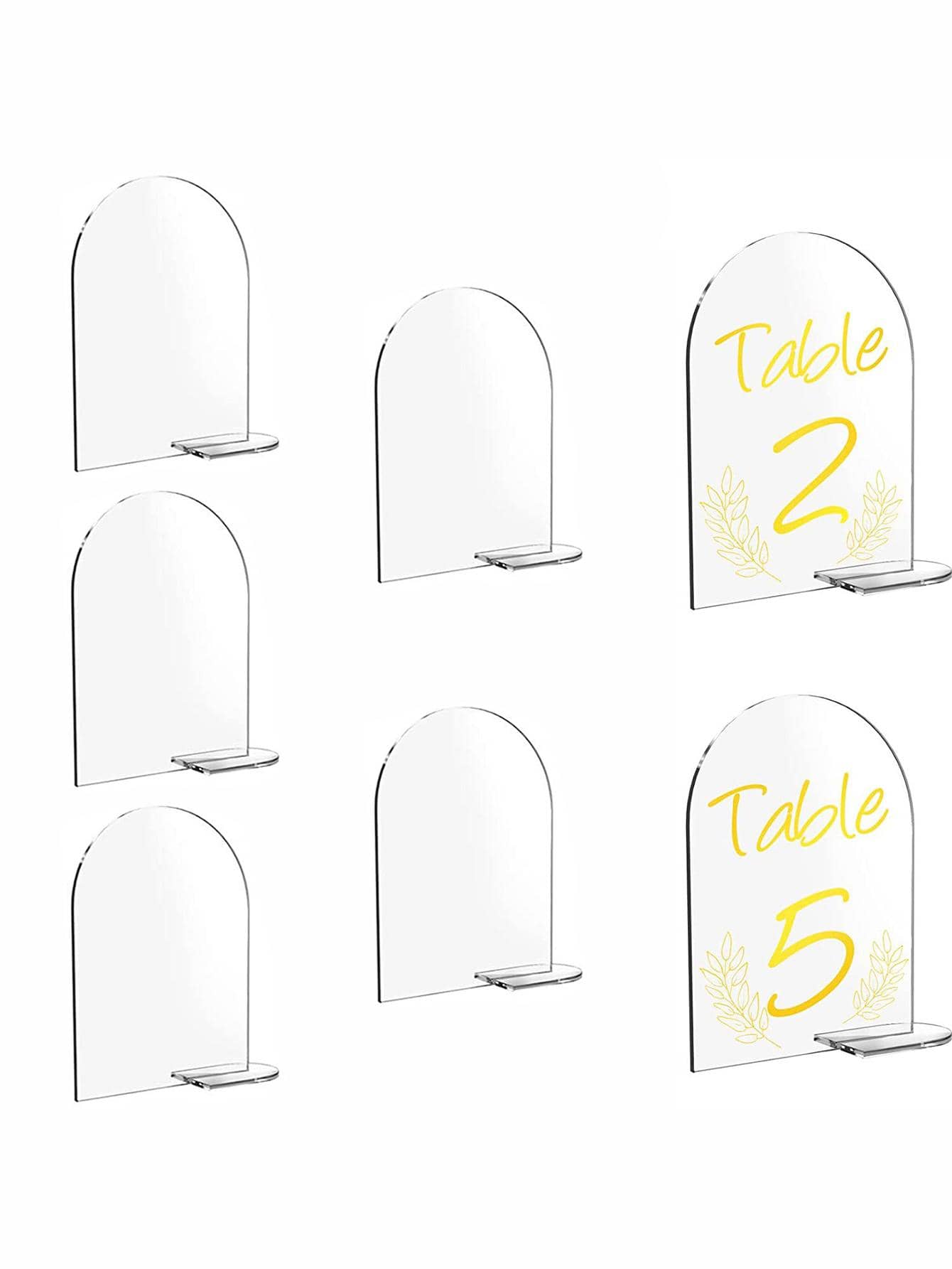 5pcs Letter Graphic Party Direction Sign