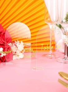 5pcs Letter Graphic Party Direction Sign