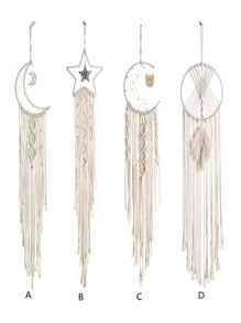 1pc Woven Detail Tassel Decor Wall Hanging, Modern Polyester Hanging Decoration For Home,Home Decor ,Room Decor,Wall Decor