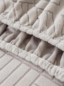 1 Hình Học Dạ Nỉ Sofa Ghế Đệm Hiện Đại Polyester Ghế Sofa Đệm Cho Gia Đình - Xám - Xem 8