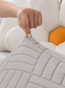 1 Hình Học Dạ Nỉ Sofa Ghế Đệm Hiện Đại Polyester Ghế Sofa Đệm Cho Gia Đình - Xám - Xem 7