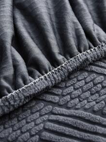 1 Hình Học Vải Bọc Ghế Sofa, Polyester Hiện Đại Co Giãn Bọc Ghế Sofa Cho Gia Đình - Màu xám đen - Xem 8