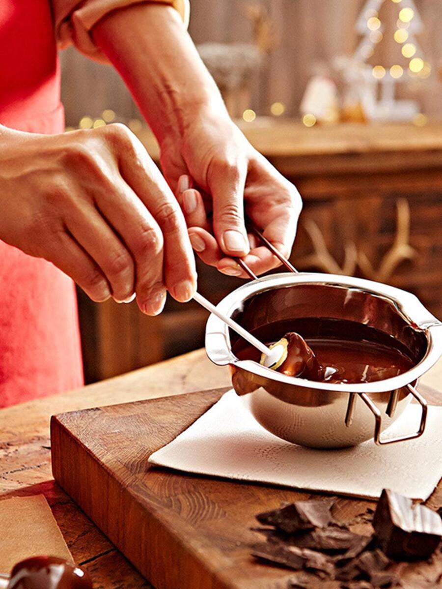 1入組不銹鋼巧克力融化鍋 - 銀色 - 查看 1