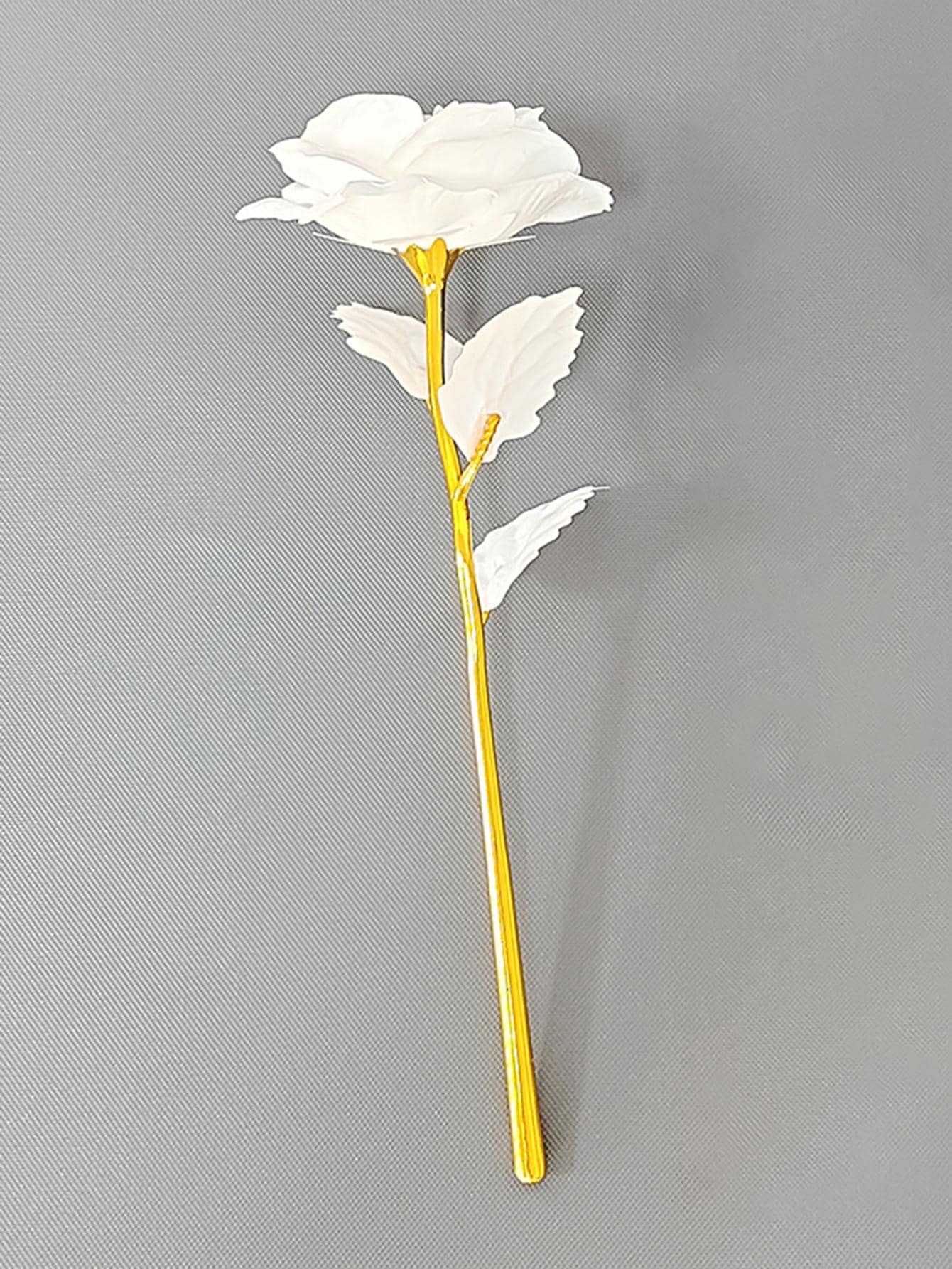 1入組塑料人造花，派對用創意假花，情人節，母親節 - 白色 - 查看 1