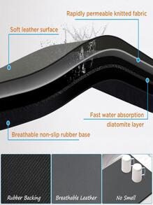 HYER KITCHEN 1入組矽藻土洗碗墊廚房用極簡主義灰色洗碗瀝水墊 - 灰色 - 查看 3