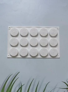 1pc Silicone Round Candy Mold - White - View 7