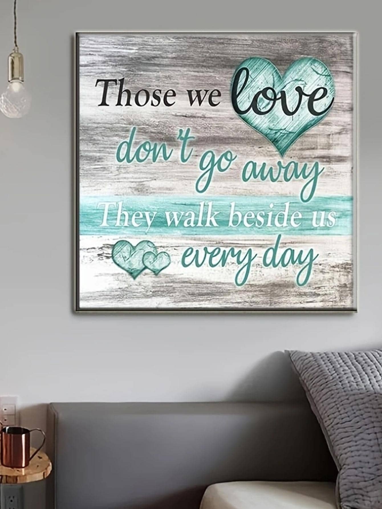 1套PMMA DIY鑽石畫無框現代標語圖形DIY鑽石畫裝飾 - 彩色 - 查看 1