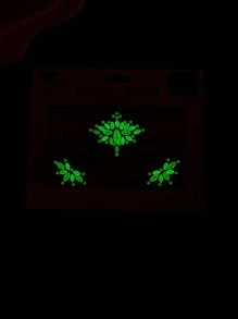 1 hoja de pegatina de tatuaje de ojo con forma de gota de agua con rhinestones - Multicolor - Ver 1