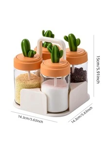 1 pieza Tarro de especias de vidrio - Multicolor - Ver 2