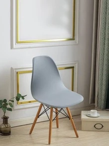 1入組素色椅套家用極簡滌綸椅套 - 淺灰色 - 查看 1