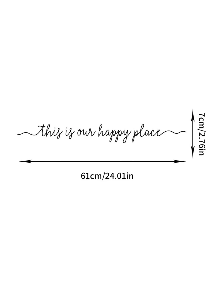 Quote Design Sticker Slogan Graphic Wall Sticker, Black PVC Waterproof Self Adhesive Wall Decal, For Home Decor, Stickers, Wall Decal, Vinyl Decal For Home Decorations, Spring Decoration Items Refresh Your Home, Rama Decoration Stickers Gifts Birthday Graduation