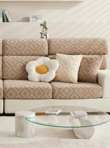 1 Hình Học Dạ Nỉ Sofa Ghế, Màu Nâu Mocha Sofa Polyester Chống Bụi Ghế Thích Hợp Cho Tất Cả Các Mùa - Màu nâu  Mocha - Xem 6