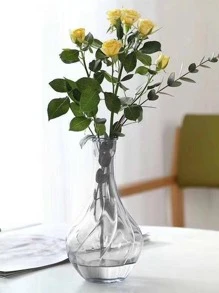 1 Bình Thủy Tinh, Bình Hoa Trong Suốt Bắc Âu Cho Trang Trí Nhà - Trong sáng - Xem 2