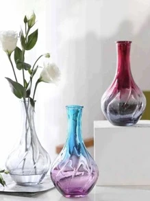 1 Bình Thủy Tinh, Bình Hoa Trong Suốt Bắc Âu Cho Trang Trí Nhà - Trong sáng - Xem 3