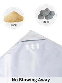 1PC Họa Tiết Hình Học Thảm Dã Ngoại, Polyester Hiện Đại Chống Thấm Nước Dã Ngoại Chăn Cho Ngoài Trời - Màu xanh nhạt - Xem 3