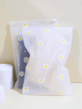 6入組/套旅行收納現代雛菊圖案防水旅行後背包適合旅行