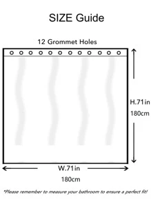 Rèm tắm in hình Chevron - Xám - Xem 10