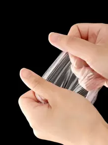 100pcs/Set PE Disposable Earmuff, Minimalist Waterproof Disposable Earmuff For HomeFor Outdoor,Sport,Travel,Household,Office,School - Clear - View 7