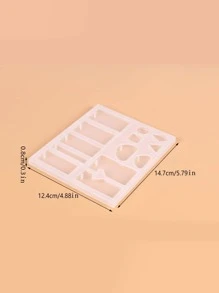 1pc Geometric Shaped DIY Silicone Mold - White - View 6