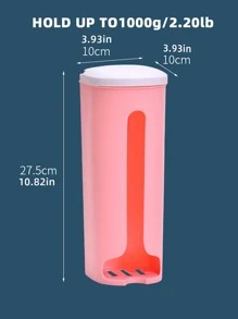 1pc Plastic Kitchen Storage Rack, Modernist Punch-free Storage Rack For Kitchen - White - View 3