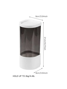 1pc Wall Mounted Storage Rack, Daily Wall Mounted Floating Shelves For Home - White - View 2
