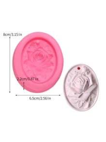 1pc Rose Design DIY Silicone Mold - Pink - View 8