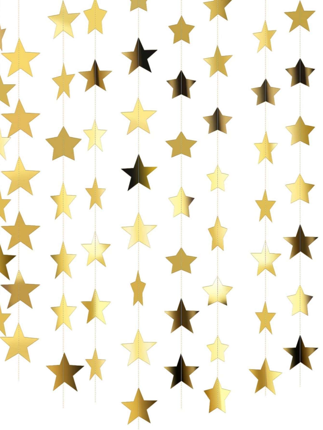 1pc Glitter Star Flower Crown Garland Banner For Engagement, Wedding, Baby Shower, Birthday