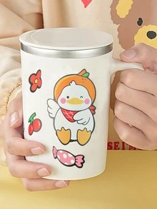 1入組彩色可愛鴨形PVC防水多用途裝飾貼紙 - 彩色 - 查看 2
