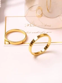 1 Nhẫn Khăn Ăn Màu Vàng Đơn Giản Để Trang Trí Bàn Tiệc, Đám Cưới, Giáng Sinh, Tiệc, Lễ Tạ Ơn - Vàng - Xem 3