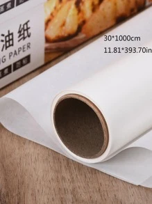 1 rollo de 10M Papel para hornear, hojas de papel pergamino rectangulares para hornear para panadería, barbacoa, fiesta, freidora de aire, cocina, revestimientos de freidora de aire, papel para freidora de aire