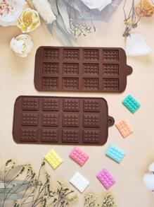 1pc Silicone Chocolate Mold, Coffee Brown Candy Mold, For DIY - Coffee Brown - View 4