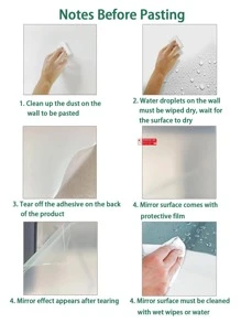 10 piezas de vidrio Espejo con diseño vintage decorativo Espejo para casa - Negro - Ver 6