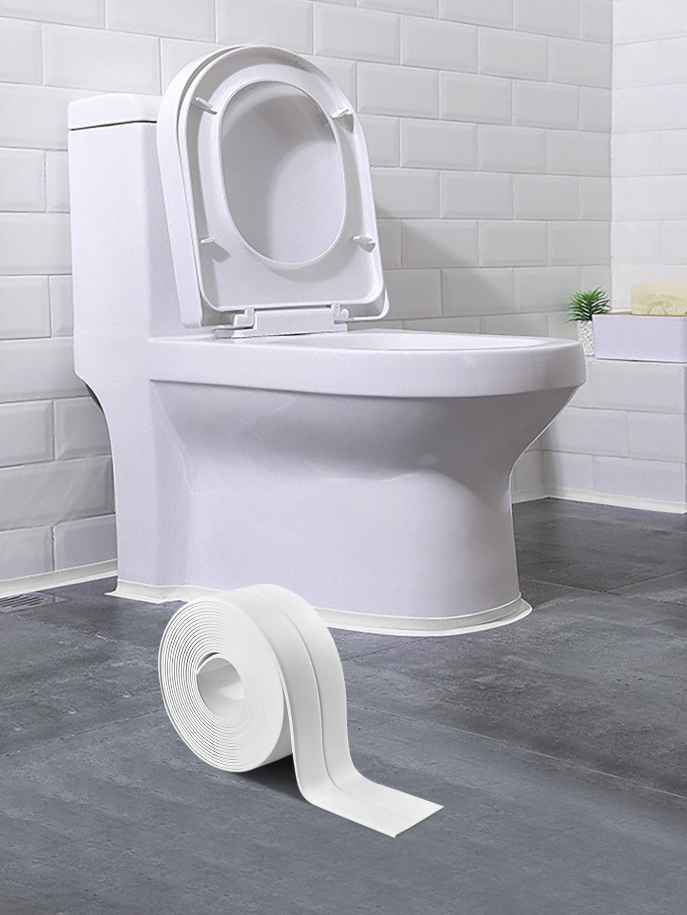 1pc PVC Sealing Sticker, Minimalist Plain Waterproof Sealing Sticker For Home