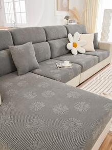 Họa Tiết Hoa Sofa Đệm, Sofa Polyester Hiện Đại Đệm Cho Gia Đình - Xám - Xem 1
