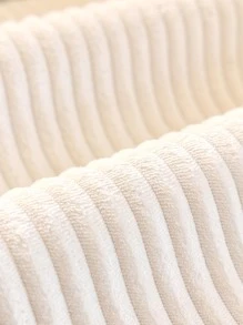 1 chiếc đệm ghế sofa bằng vải nỉ dày, mềm mại và thân thiện với da, phù hợp với mọi mùa, chăn ghế sofa màu trơn chống trượt, tấm bảo vệ ghế sofa bằng vải nhung chống mèo cào ấm áp và thoải mái (bán riêng lẻ) - trắng - Xem 9
