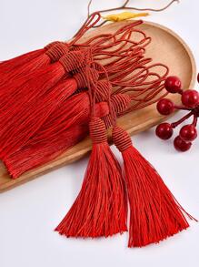10pcs/set Red Pendant, Simple Tassel Shaped Garment Tool For Sewing - Red - View 1
