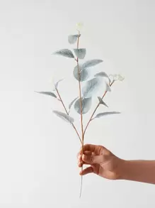 1 件人造桉树茎人造花银元桉树叶植物桉树枝绿植用于鲜花婚礼花束花瓶家庭办公室装饰插花、情人节、礼物生日毕业家居装饰返校房间装饰学校用品 - 淺藍色 - 查看 5