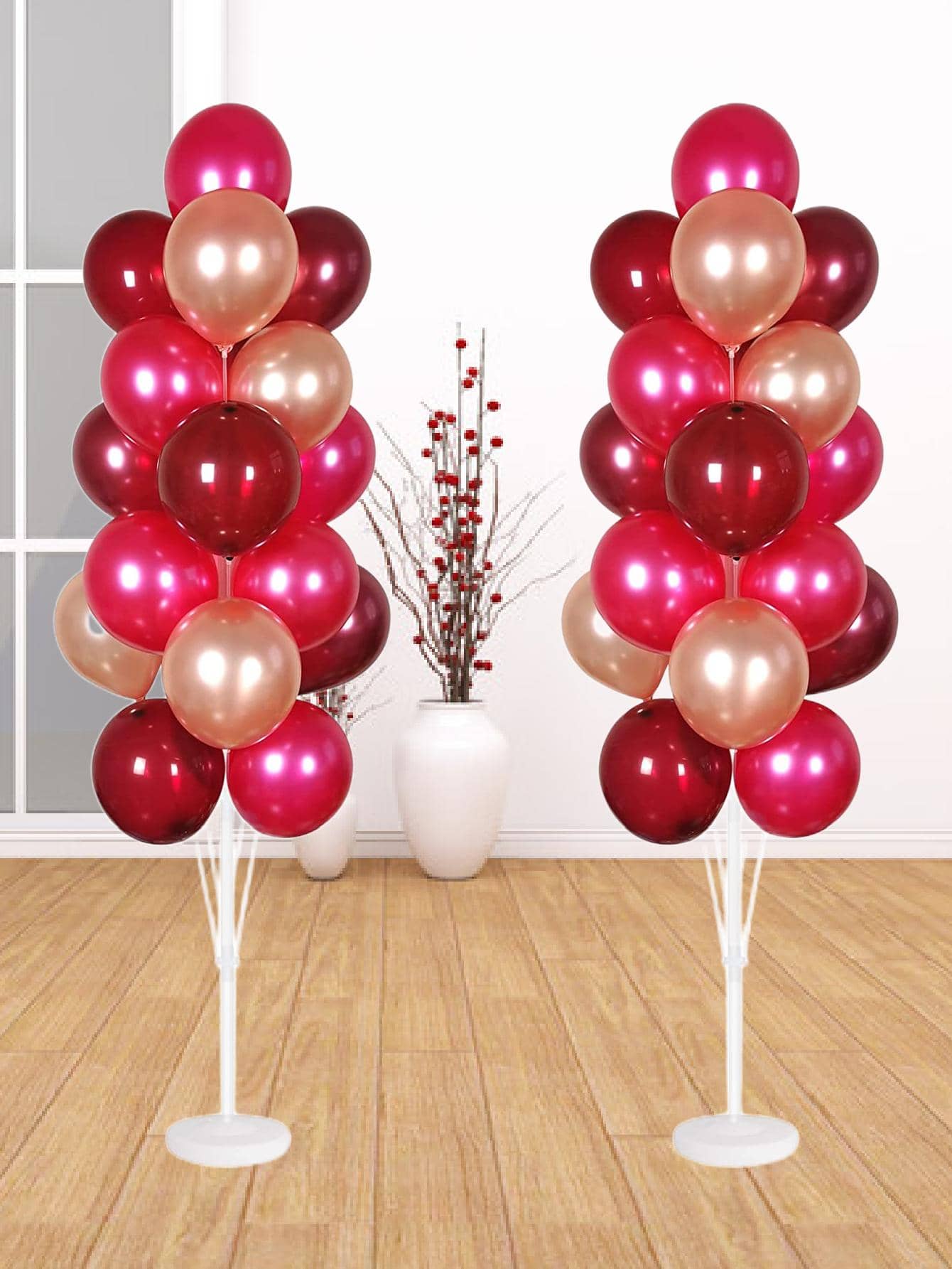 1set 160 CM Balloon Stand, Simple Clear Balloon Column Stand Kit For Balloon - Clear - View 1
