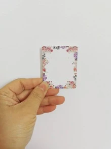 100pcs Floral Pattern Random Jewelry Display Card - Multicolor - View 4