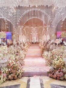 1000pcs/Set Romantic Pink Artificial Flower, Modern Faux Flower Petal For Party,Christmas